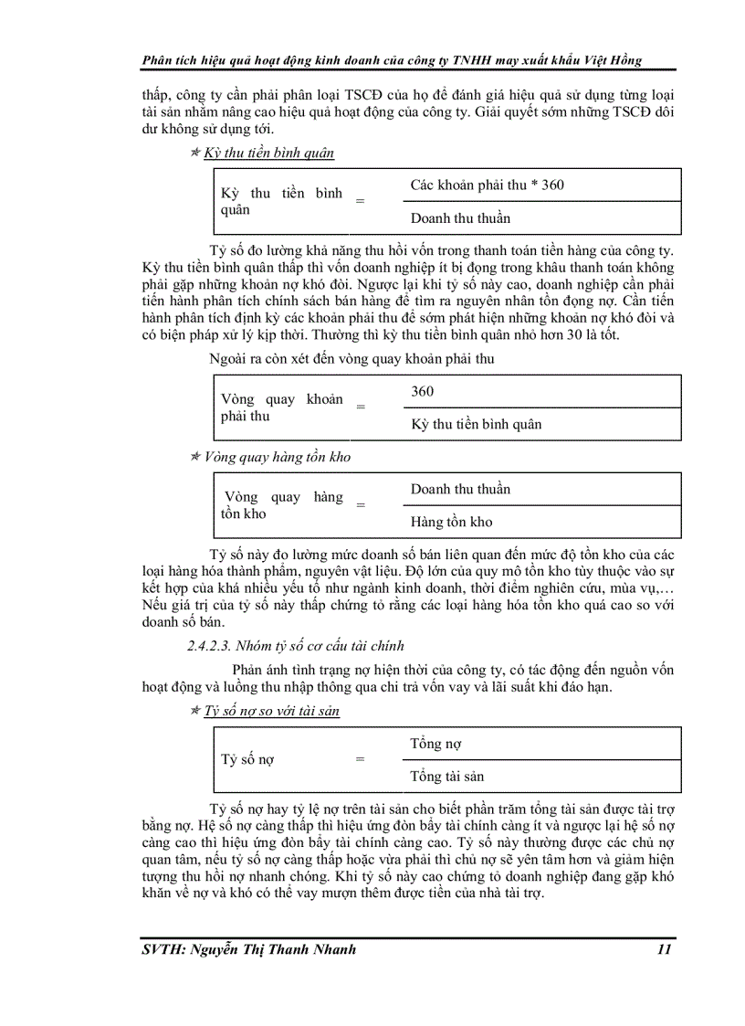 image for page Phân tích hiệu quả hoạt động kinh doanh của công ty Trách nhiệm hữu hạn may xuất khẩu Việt Hồng