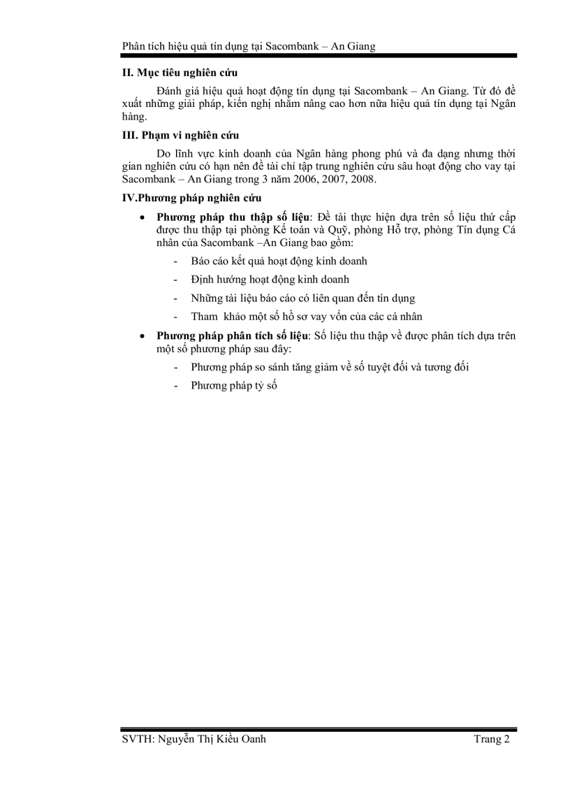image for page Phân tích hiệu quả tín dụng tại Sacombank chi nhánh An Giang