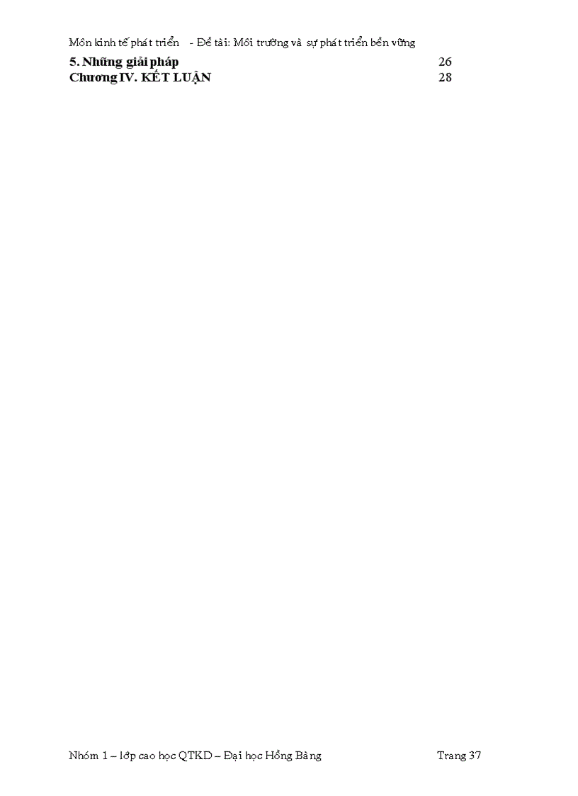 image for page Sự phát triển bền vững và môi trường