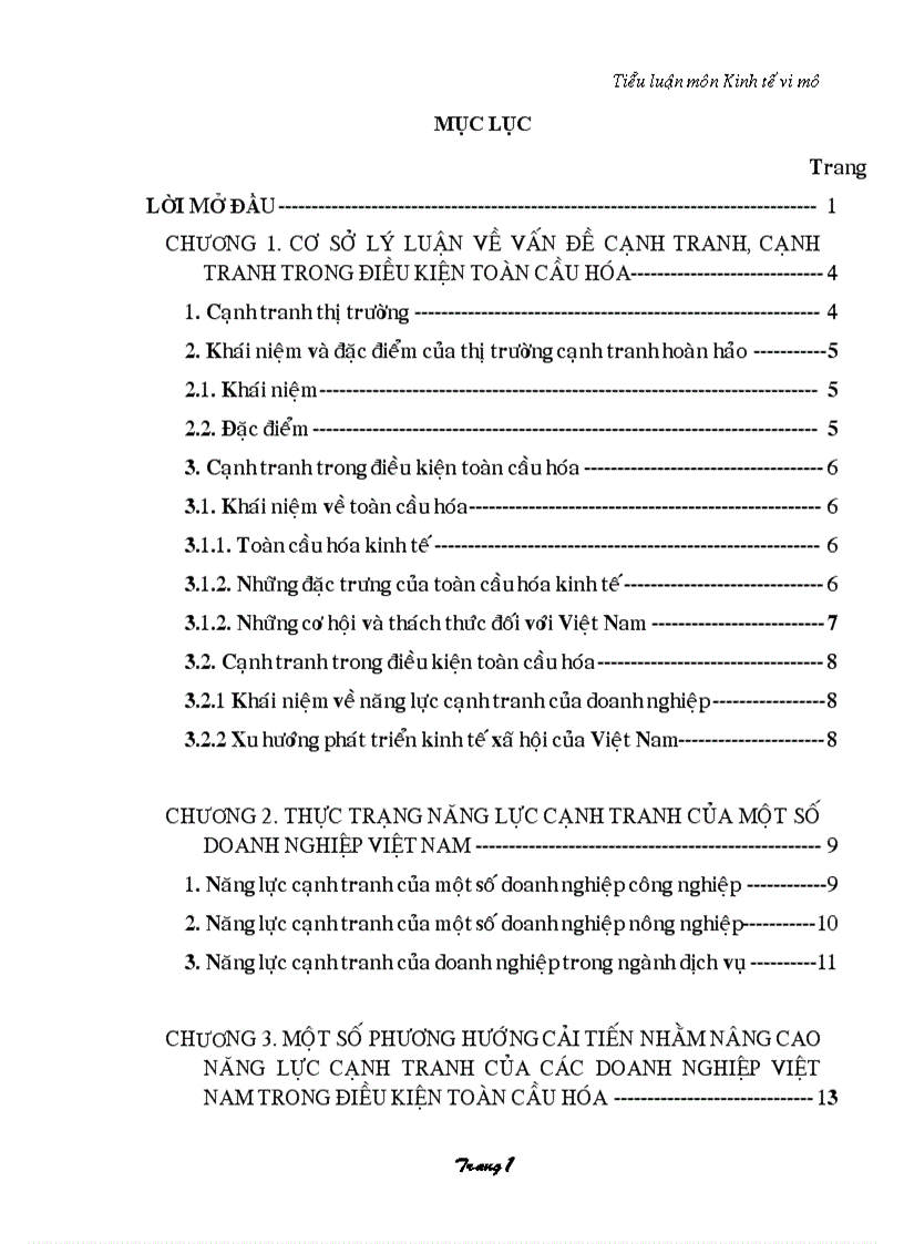 image for page Vấn đề cạnh tranh và nâng cao năng lực cạnh tranh của doanh nghiệp Việt Nam trong điều kiện toàn cầu hóa