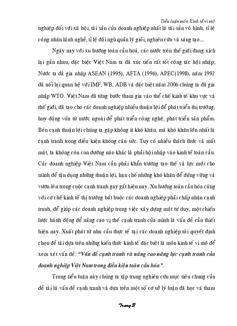 image for page Vấn đề cạnh tranh và nâng cao năng lực cạnh tranh của doanh nghiệp Việt Nam trong điều kiện toàn cầu hóa