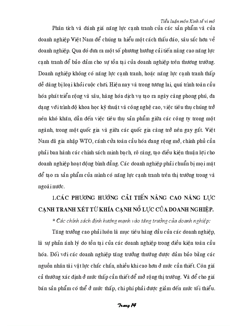 image for page Vấn đề cạnh tranh và nâng cao năng lực cạnh tranh của doanh nghiệp Việt Nam trong điều kiện toàn cầu hóa