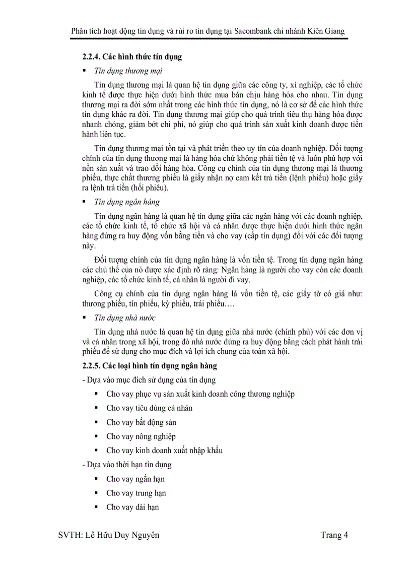 image for page Phân tích hoạt động tín dụng và rủi ro tín dụng tại Sacombank Chi nhánh Kiên Giang