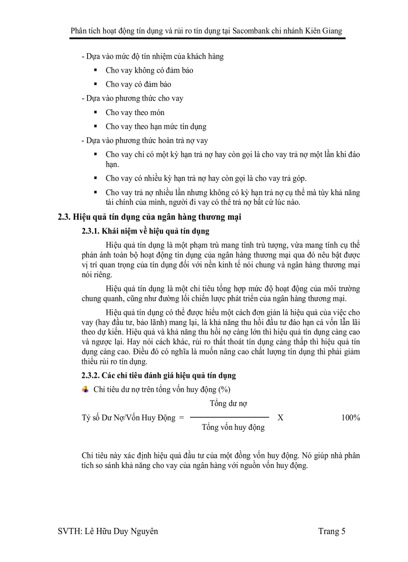 image for page Phân tích hoạt động tín dụng và rủi ro tín dụng tại Sacombank Chi nhánh Kiên Giang