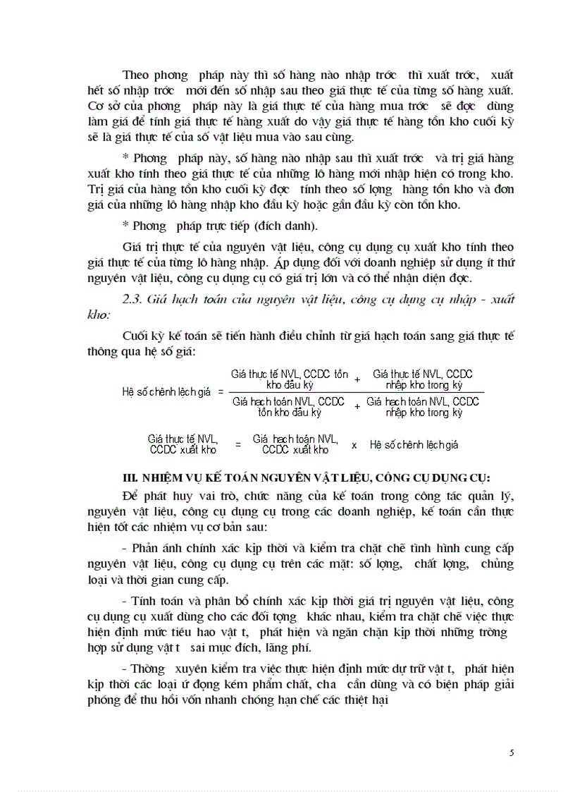 image for page Kế toán nguyên vật liệu và công cụ dụng cụ tại Xí nghiệp kinh doanh vật liệu xây dựng số