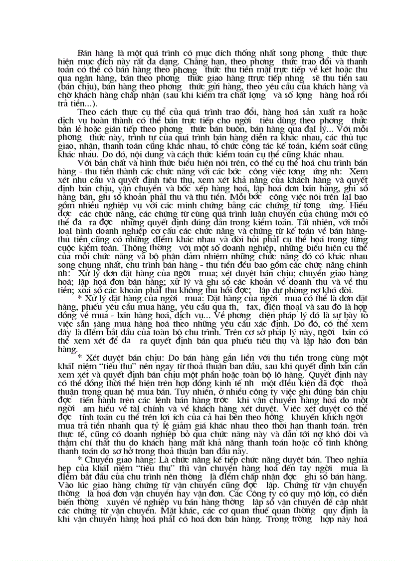 image for page Kiểm toán chu trình bán hàng thu tiền trong kiểm toán báo cáo tài chính do Công ty Dịch vụ Tư vấn Tài chính Kế toán và Kiểm toán AASC