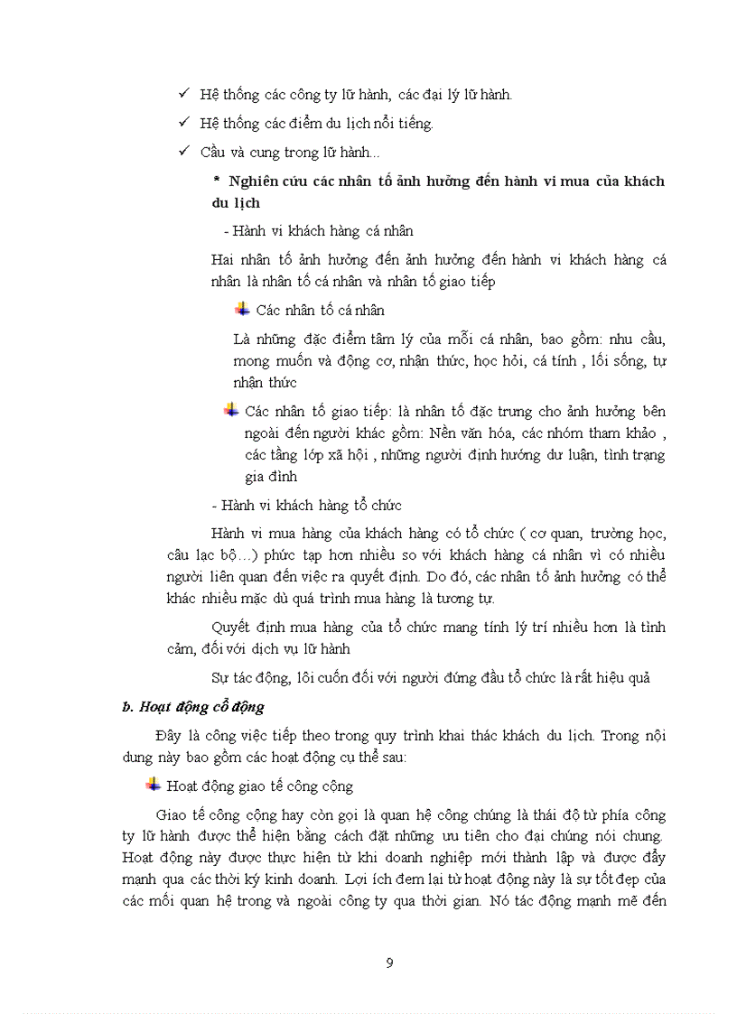 image for page Mối quan hệ giữa công ty lữ hành với các nhà cung cấp dịch vụ du lịch