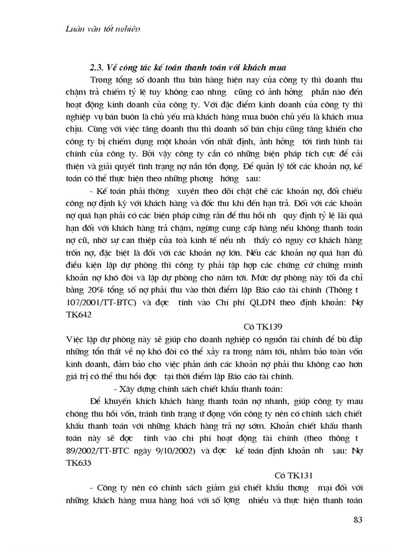image for page Hoàn thiện kế toán nghiệp vụ bán hàng tại Công ty Thương mại Dịch vụ Thời trang Hà nội lt KTDNTM gt