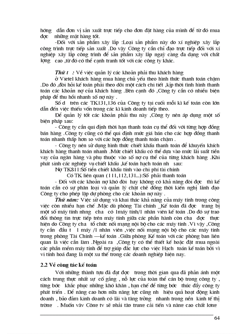 image for page Hoàn thiện hạch toán tiêu thụ và xác định kết quả tiêu thụ tại Công ty điện tử Viễn thông Quân đội