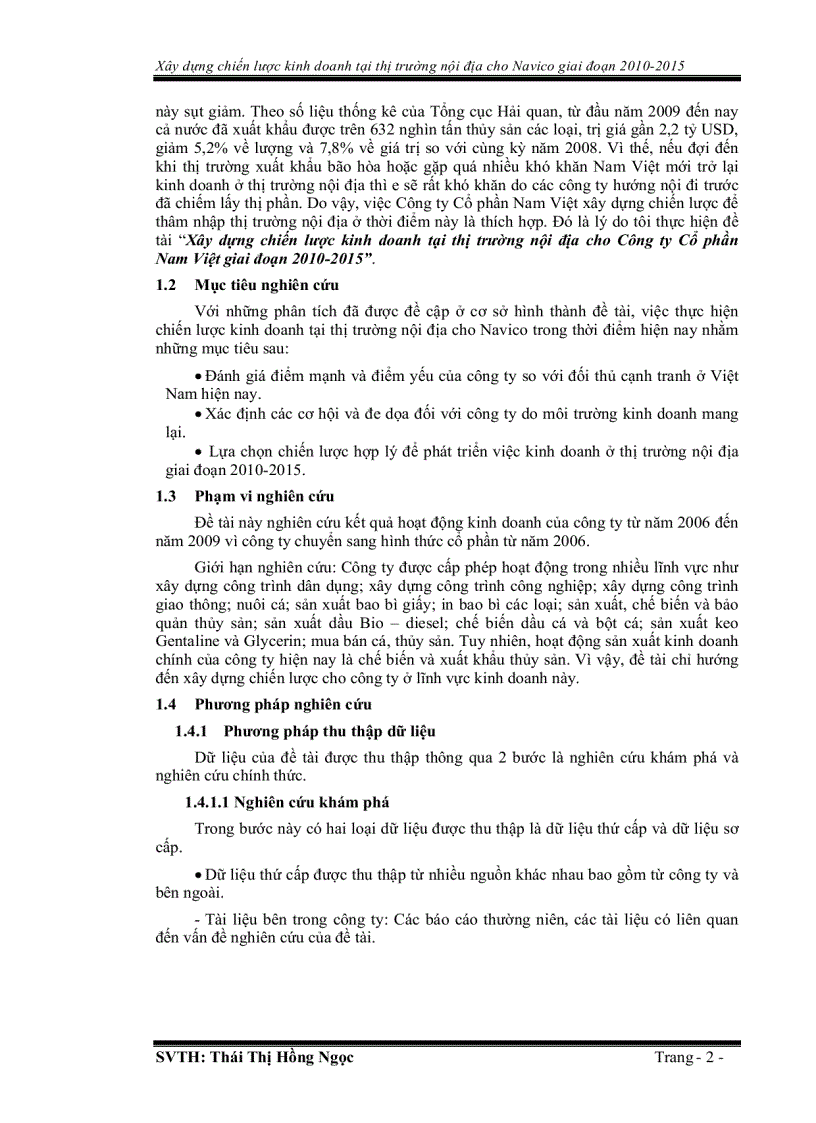 image for page Xây dựng chiến lược kinh doanh tại thị trường nội địa cho Công ty cổ phần Nam Việt giai đoạn 2010 2015