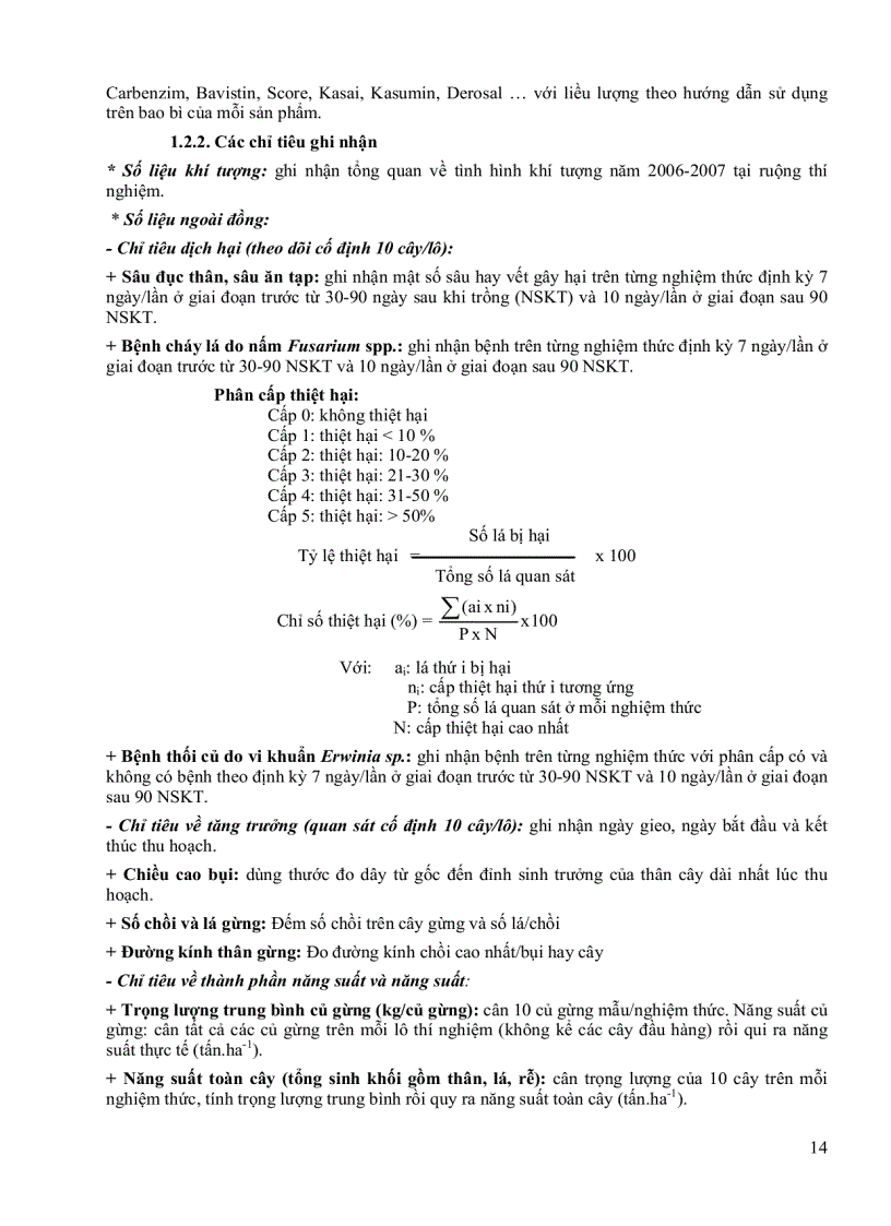 image for page Hiệu quả của chế phẩm EM TRICO ĐHCT đối với bệnh thối củ gừng và ảnh hưởng của lượng giống kích thước sọt tre lên sinh trưởng năng suất củ gừng tại Mỹ An Chợ Mới An Giang