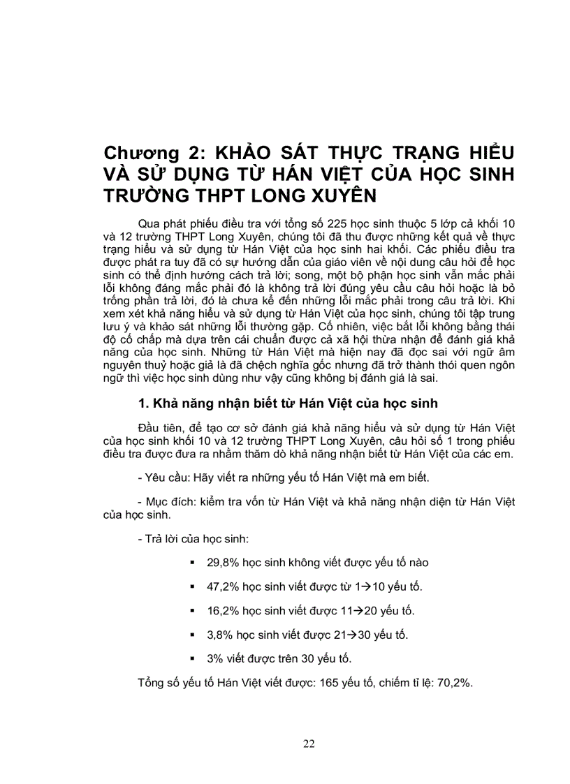image for page Khảo Sát Khả Năng Hiểu Và Sử Dụng Từ Hán Việt Của Học Sinh Khối 10 Và 12 Trường Trung Học Phổ Thông Long Xuyên