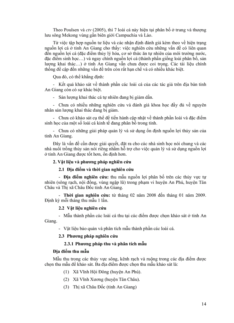image for page Khảo sát thành phần loài và đặc điểm sinh học sinh sản của cá Linh ống cá Chốt sọc cá Lăng phân bố ở tỉnh An Giang