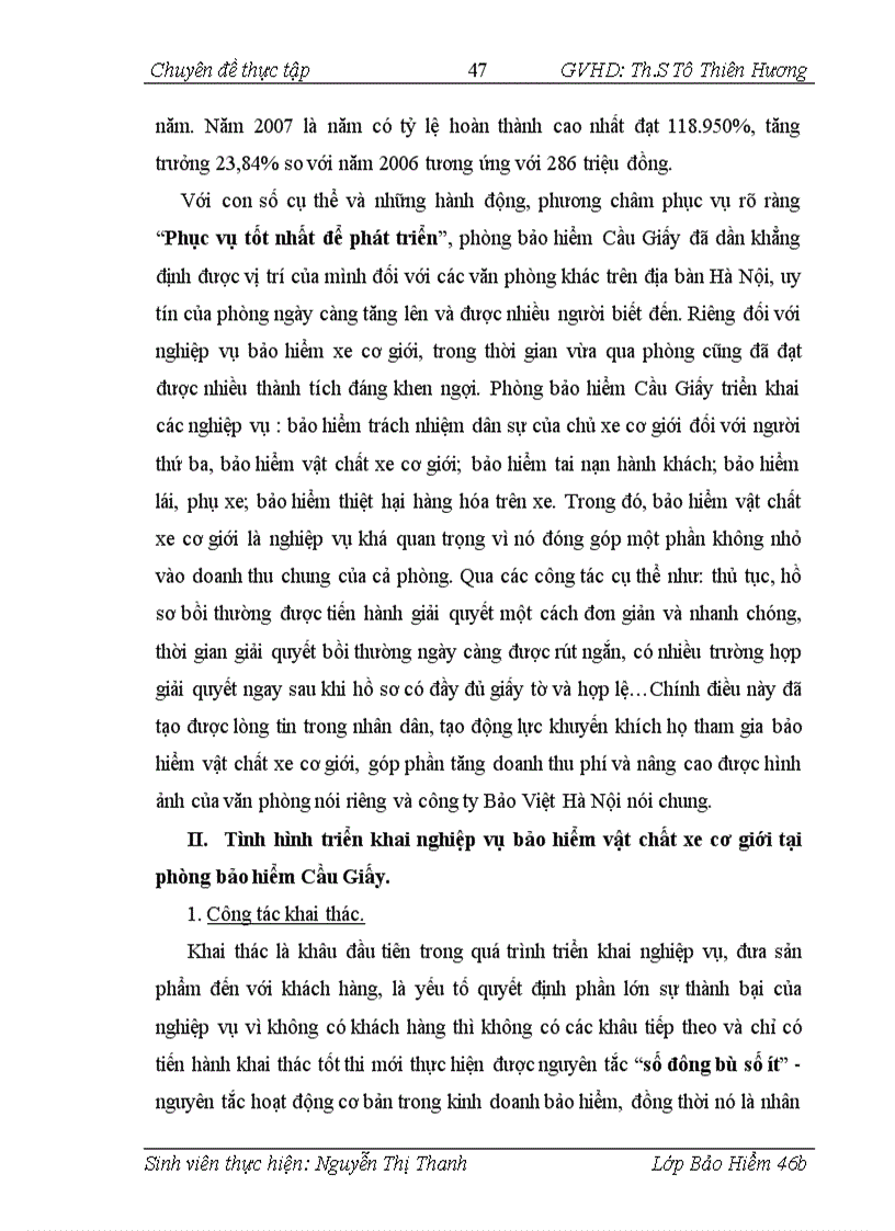 image for page Thực trạng và giải pháp nhằm nâng cao hiệu quả hoạt động của nghiệp vụ bảo hiểm vật chất xe cơ giới tại phòng bảo hiểm Cầu Giấy công ty bảo hiểm Hà Nội