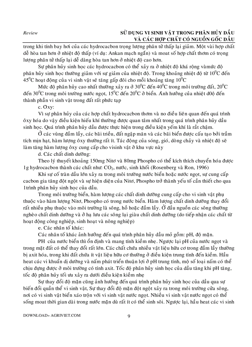 image for page Vi sinh vật xử lý dầu trong nước