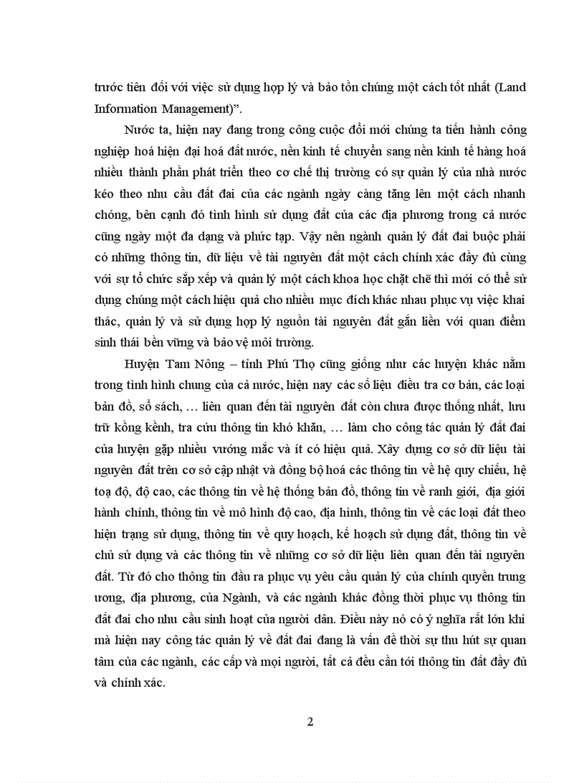 image for page Xây dựng cơ sở dữ liệu tài nguyên đất phục vụ công tác quản lý đất đai huyện Tam Nông tỉnh Phú Thọ