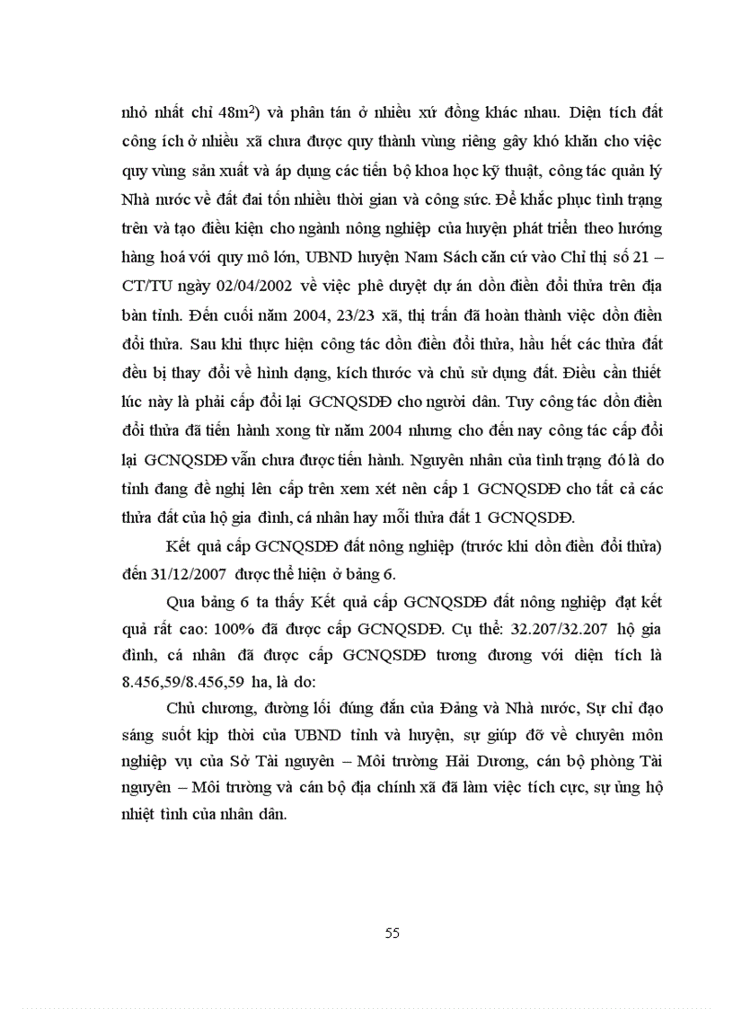 image for page Tìm hiểu công tác ĐKĐĐ cấp giấy chứng nhận quyền sử dụng đất lập hồ sơ địa chính tại huyện Nam Sách tỉnh Hải Dương