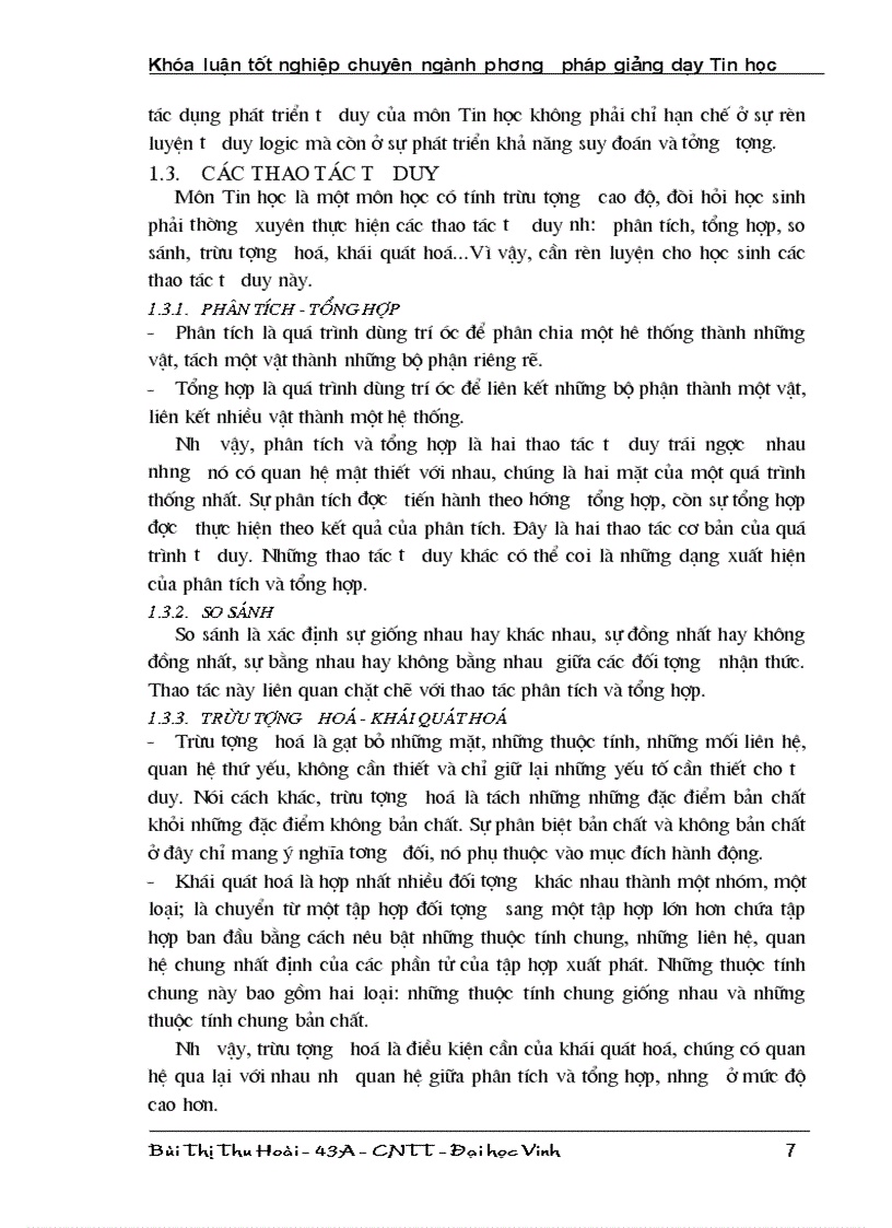 image for page Hình thành và phát triển năng lực trí tuệ chung cho học sinh THPT thông qua giảng dạy ngôn ngữ lập trình Pascal