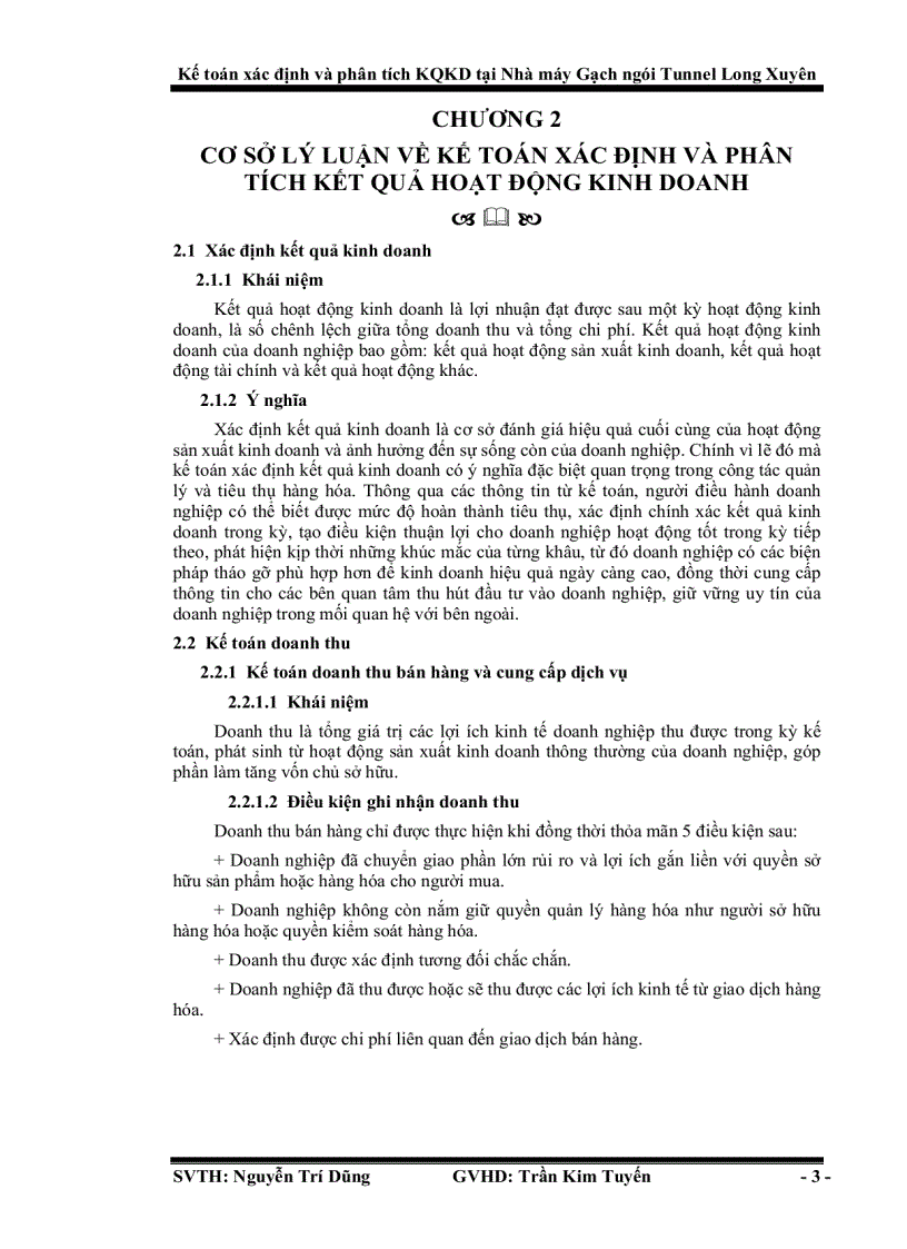 image for page Kế toán xác định và phân tích kết quả kinh doanh tại nhà máy gạch ngói Tunnel Long Xuyên