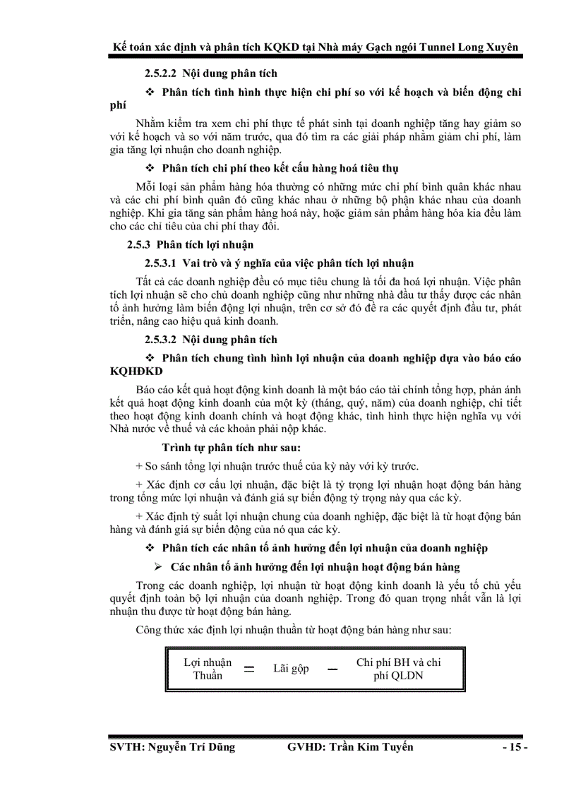 image for page Kế toán xác định và phân tích kết quả kinh doanh tại nhà máy gạch ngói Tunnel Long Xuyên