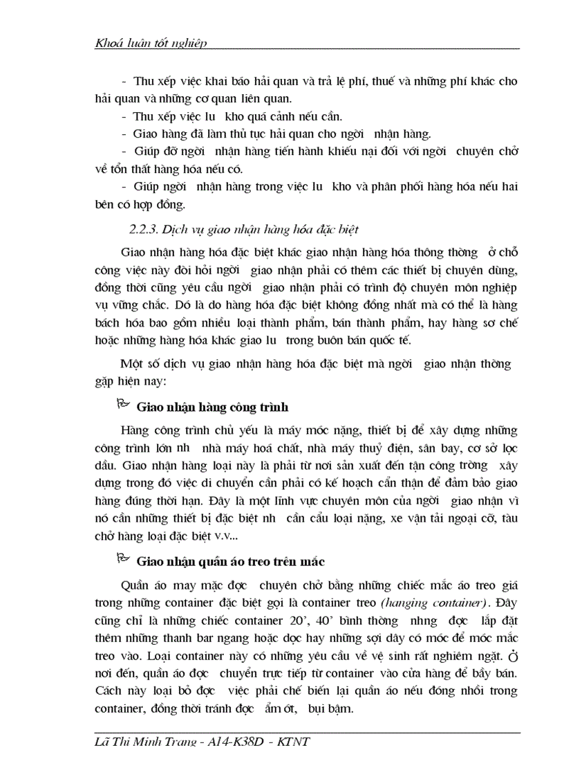 image for page Giao nhận hàng hóa quốc tế bằng đường biển tại Công ty giao nhận kho vận ngoại thương VIETRANS