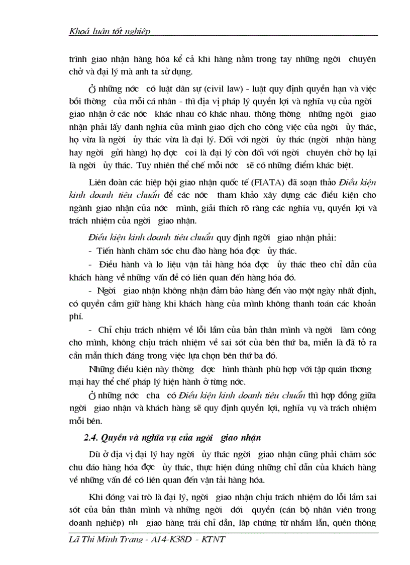 image for page Giao nhận hàng hóa quốc tế bằng đường biển tại Công ty giao nhận kho vận ngoại thương VIETRANS