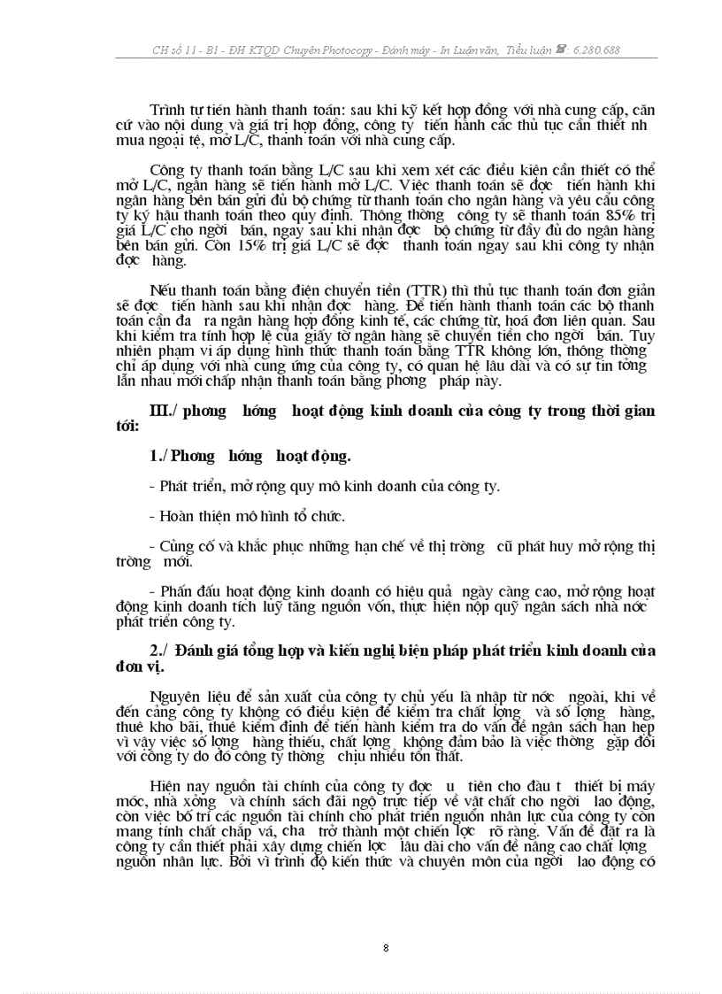 image for page Báo cáo thực tập Tại Công ty CP Dược và Vật tư thú y HN HANVET