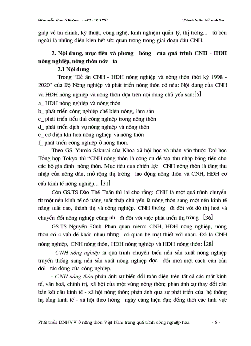 image for page Phát triển doanh nghiệp vừa và nhỏ ở nông thôn Việt Nam trong quá trình công nghiệp hoá