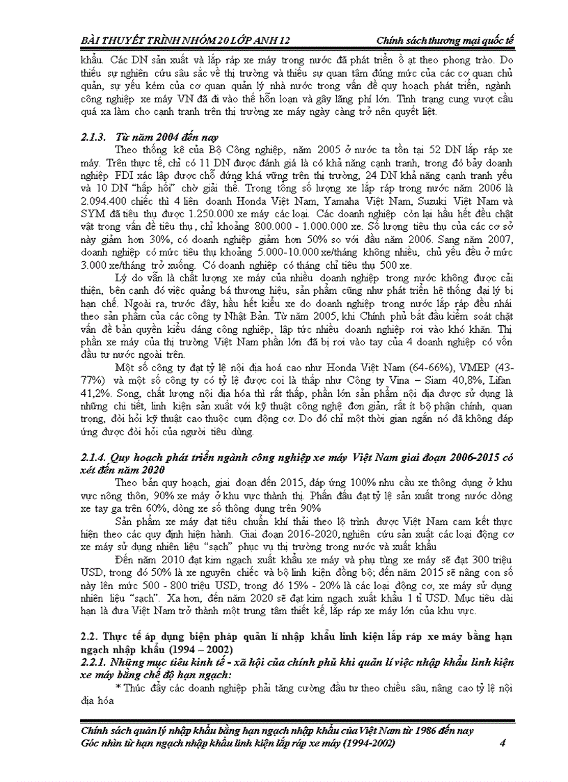 image for page Chính sách quản lý nhập khẩu bằng hạn ngạch nhập khẩu của Việt Nam từ 1986 đến nay