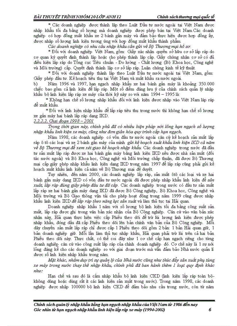 image for page Chính sách quản lý nhập khẩu bằng hạn ngạch nhập khẩu của Việt Nam từ 1986 đến nay