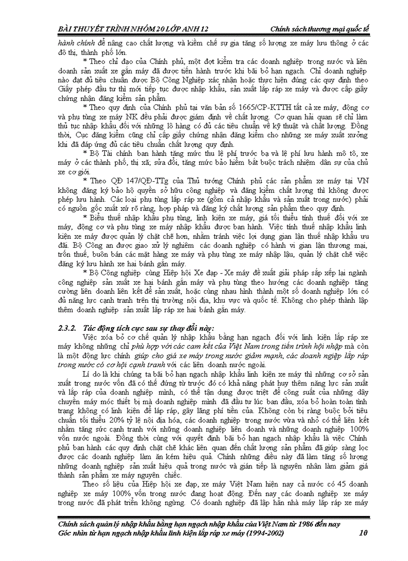 image for page Chính sách quản lý nhập khẩu bằng hạn ngạch nhập khẩu của Việt Nam từ 1986 đến nay