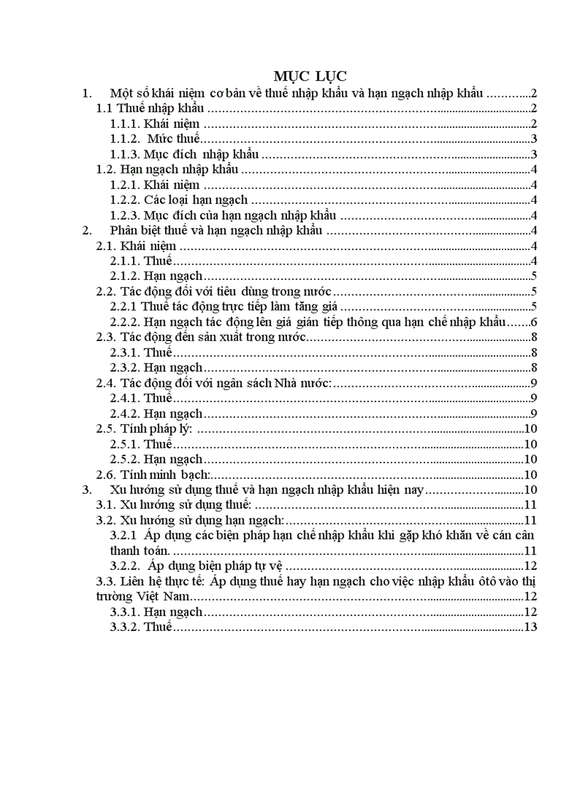 image for page Xu hướng sử dụng thuế và hạn ngạch nhập khẩu hiện nay