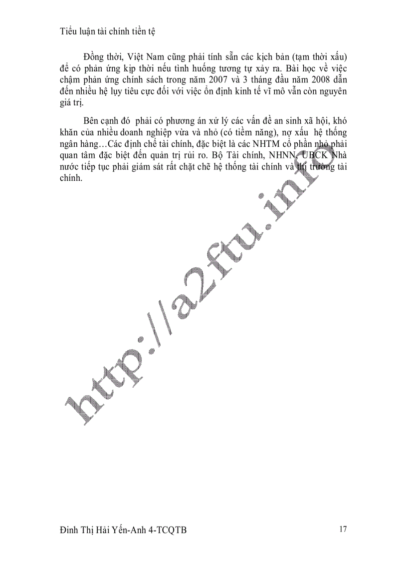 image for page Nguyên nhân và cách thức bùng nổ cuộc khủng hoảng nợ dưới chuẩn tác động của nó đến nền kinh tế Mỹ và những bài học kinh nghiệm rút ra cho Việt Nam