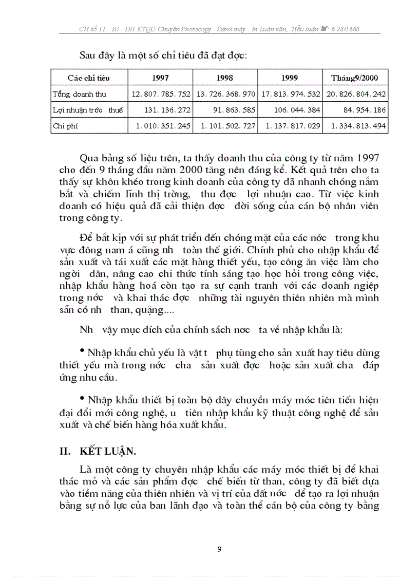 image for page Báo cáo thực tập Tại Công ty Thương mại dịch vụ tổng hợp thuộc Tổng Công ty Than