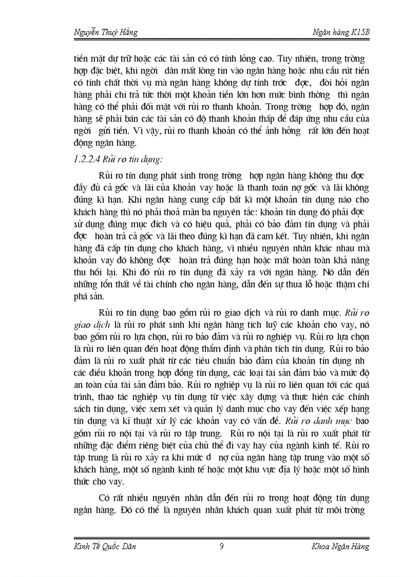 image for page Hoàn thiện nghiệp vụ kế toán trích lập và sử dụng dự phòng rủi ro trong hoạt động ngân hàng tại Chi nhánh ngânhàng NHNo PTNT AgriBank