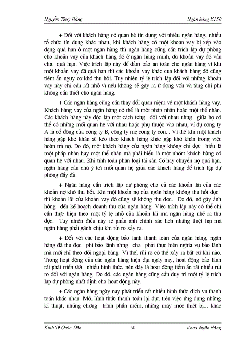 image for page Hoàn thiện nghiệp vụ kế toán trích lập và sử dụng dự phòng rủi ro trong hoạt động ngân hàng tại Chi nhánh ngânhàng NHNo PTNT AgriBank