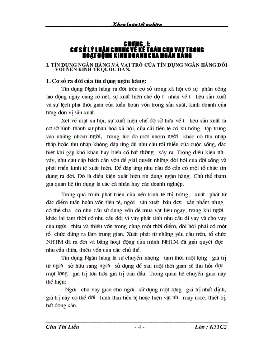 image for page Các giải pháp hoàn thiện nghiệp vụ kế toán cho vay tại chi nhánh ngân hàng NHĐT PT BIDV Hà Tây