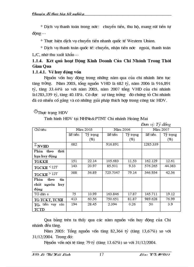 image for page Thực trạng và giải pháp nâng cao hiệu quả và hoàn thiện kế toán huy động vốn tại Chi nhánh ngânhàng NHNo PTNT AgriBank Hoàng Mai lt KTNH gt
