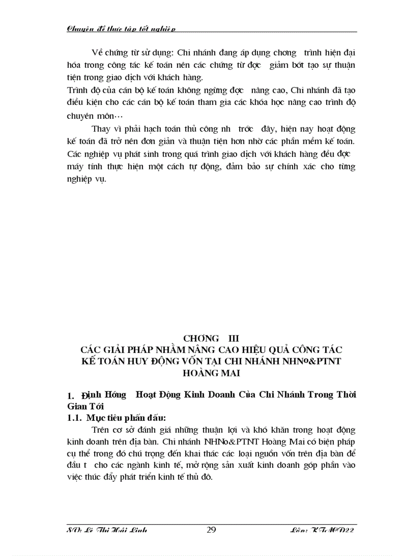 image for page Thực trạng và giải pháp nâng cao hiệu quả và hoàn thiện kế toán huy động vốn tại Chi nhánh ngânhàng NHNo PTNT AgriBank Hoàng Mai lt KTNH gt