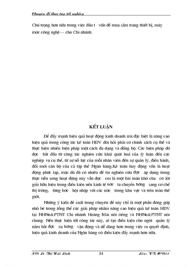 image for page Thực trạng và giải pháp nâng cao hiệu quả và hoàn thiện kế toán huy động vốn tại Chi nhánh ngânhàng NHNo PTNT AgriBank Hoàng Mai lt KTNH gt