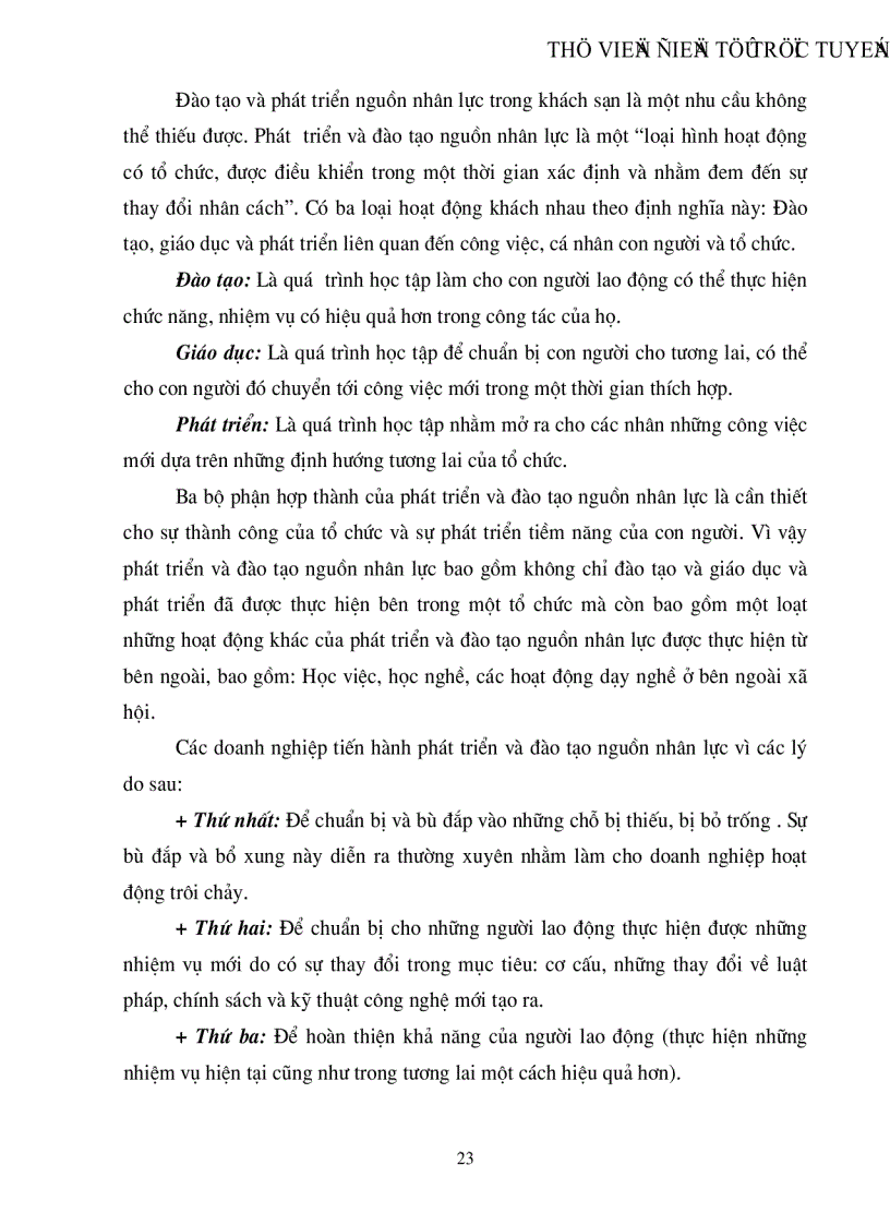 image for page Hoàn thiện công tác quản lý và sử dụng nhân lực tại khách sạn Dân Chủ