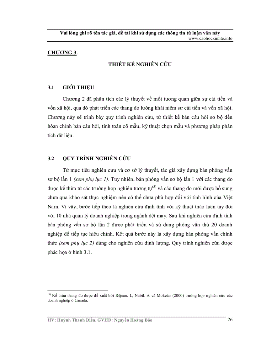 image for page Phân tích đóng góp của vốn xã hội vào sự cải tiến doanh nghiệp trường hợp nghiên cứu ngành dệt may trên địa bàn thành phố Hồ Chí Minh