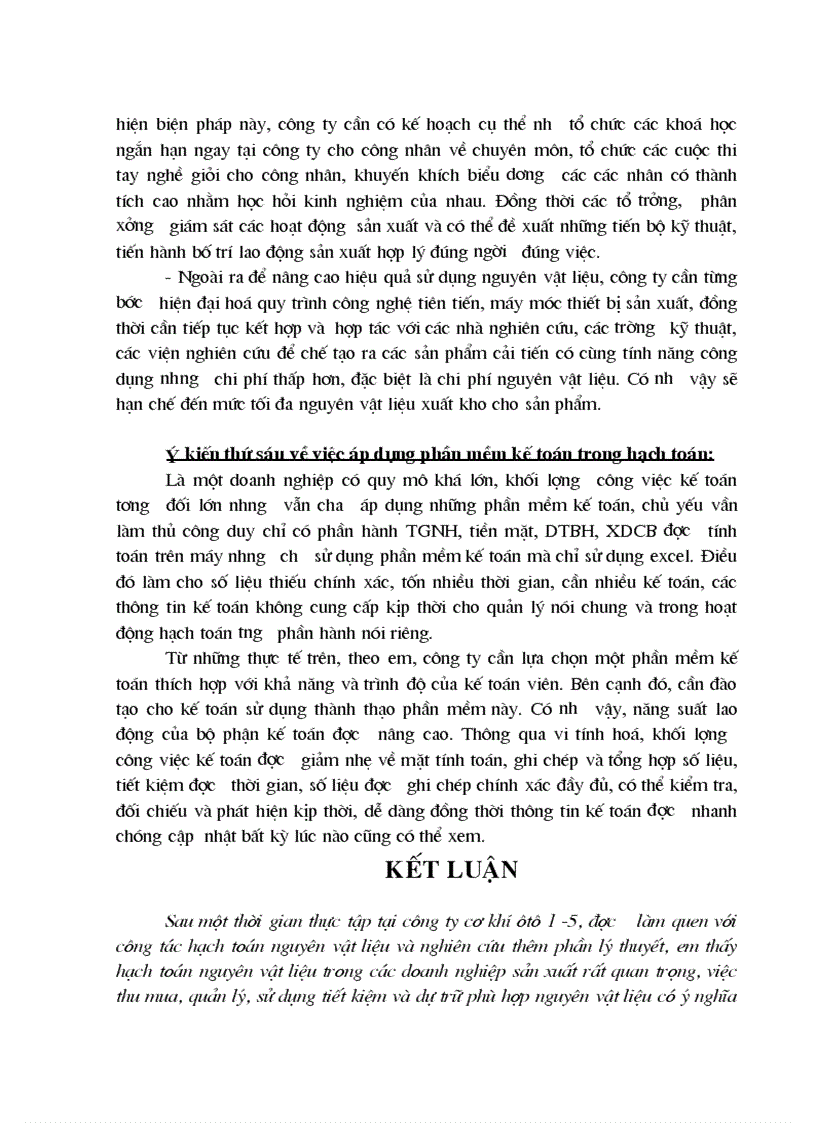 image for page Hoàn thiện công tác hạch toán nguyên vật liệu với việc tăng cường hiệu quả sử dụng nguyên vật liệu tại Công ty Cơ khí ô tô 1 5