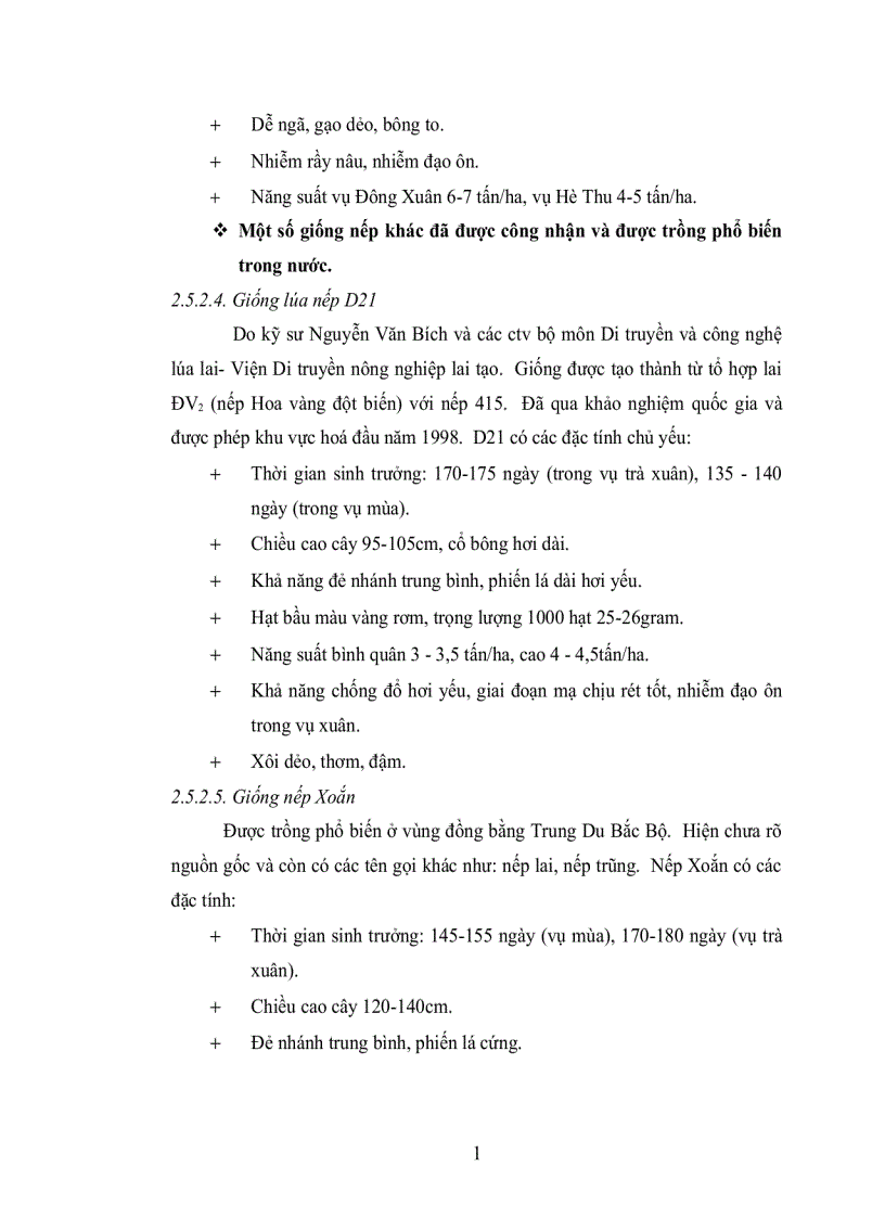 image for page Khảo Sát Đặc Tính Nông Học Năng Suất Và Một Số Đặc Tính Phẩm Chất Hạt Của 13 Giống Dòng Nếp Tại Trại Giống Bình Đức Vụ Đông Xuân Năm 2004 2005