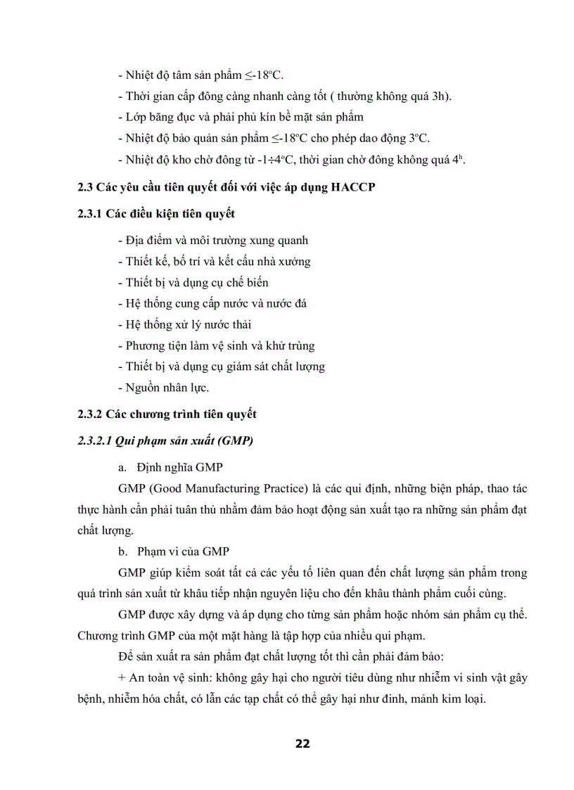 image for page Khảo Sát Hệ Thống Quản Lý Chất Lượng Theo HACCP Cho Mặt Hàng Cá Basa Fillet Đông Lạnh Của Công Ty AGIFISH Xí Nghiệp Đông Lạnh 8