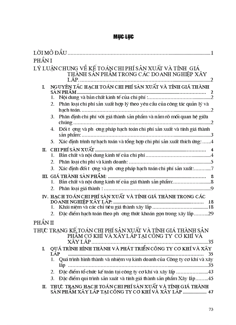 image for page Hạch toán chi phí sản xuất và tính giá thành sản phẩm Xây lắp