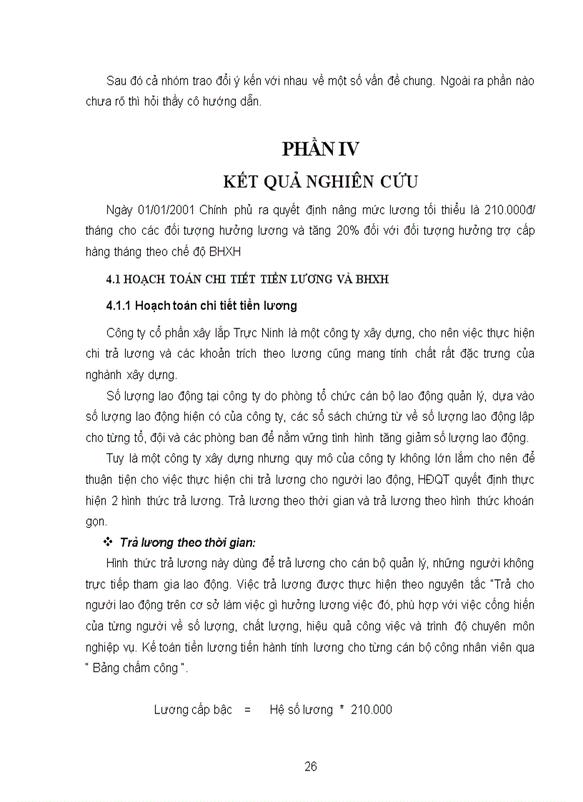 image for page Hạch toán kế toán tiền lương và các khoản trích theo lương tại Công ty CP Xây lắp Trực Ninh