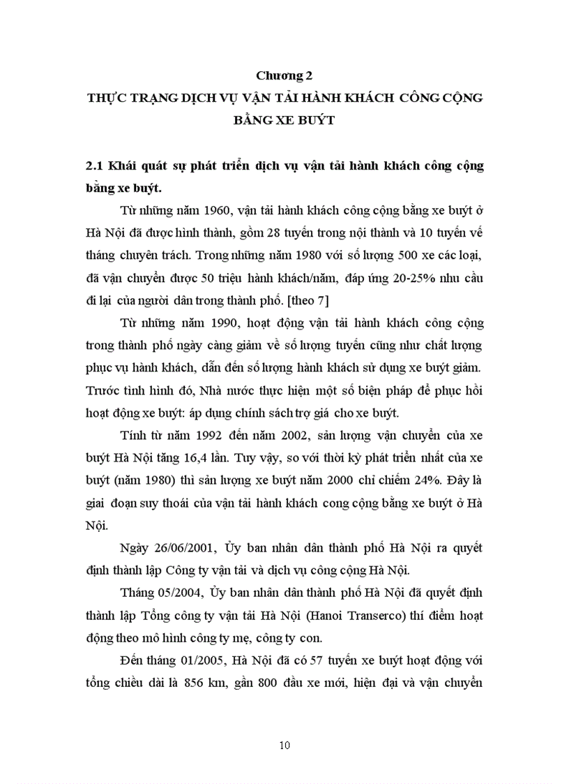 image for page Giải pháp phát triển dịch vụ vận tải hành khách công cộng bằng xe buýt ở Hà Nội