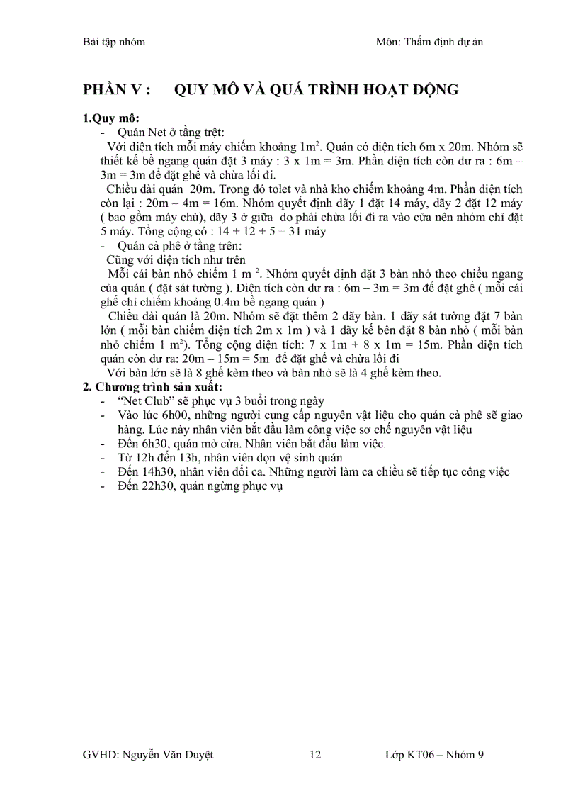 image for page Lập dự án kinh doanh quán cafe internet Net Club