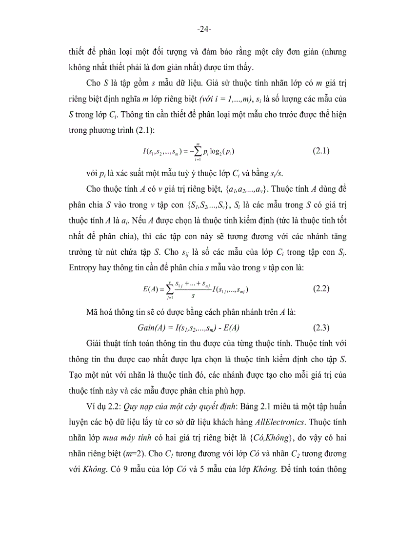 image for page Nghiên cứu và cài đặt một số giải thuật phân cụm phân lớp